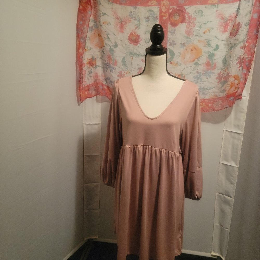 Good Luck Gem, L, pink babydoll style dress.